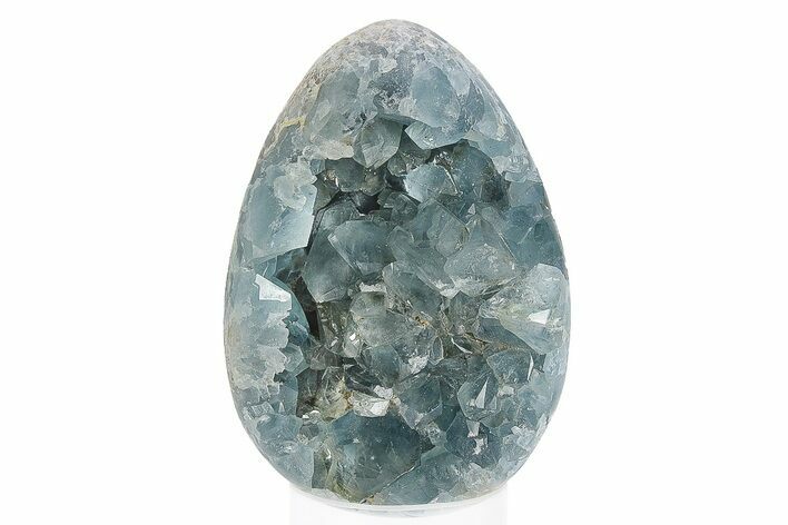 Crystal Filled Celestine (Celestite) Egg Geode - Madagascar #246054